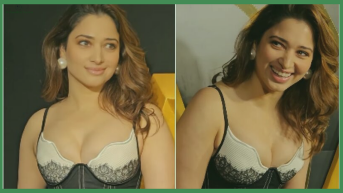 Tamannaah Bhatia showed boldness in a very deep dress at the party, people went crazy after watching the video