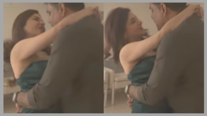 Actress Romantic Video : 55 year old actress swinging in her husband's arms, video of the couple engrossed in romance goes viral,