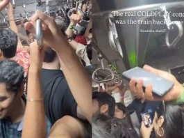 Coldplay Concert Mumbai: Coldplay fever was seen in Mumbai's local train, watching the viral video of fans will make your day