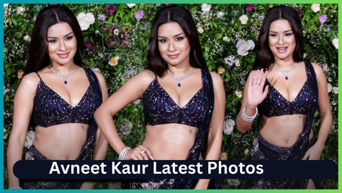 Avneet Kaur wore a deep neck blouse, fans are unable to take their eyes off her in a black saree