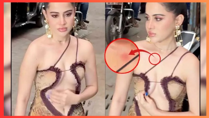 Urfi Javed Video Viral : Love bite on Urfi Javed's chest, clothes revealed the truth, users are asking questions - who kissed?