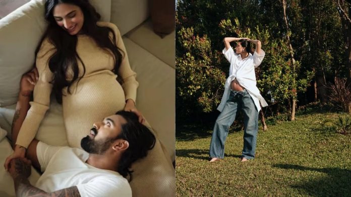 Athiya Shetty got a photoshoot done while standing in the garden, you can't take your eyes off her cute baby bump